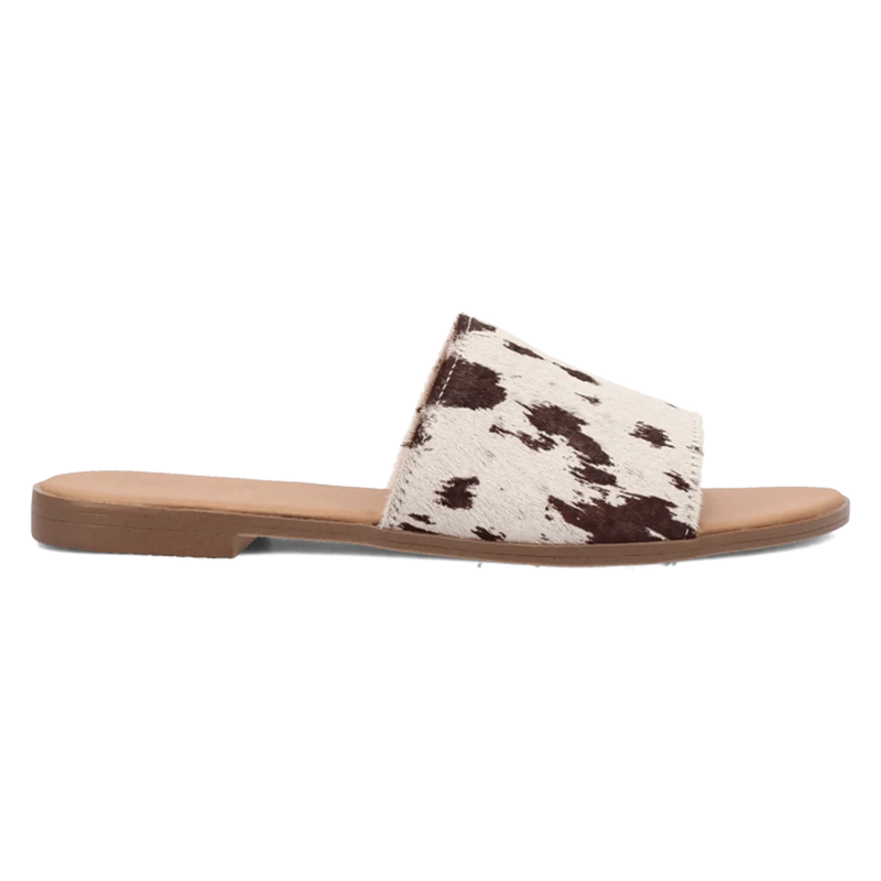 Dingo Women's Tabby Sandal in Cow Print