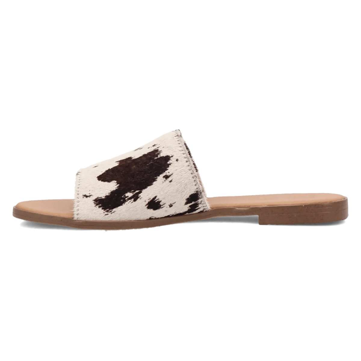 Dingo Women's Tabby Sandal in Cow Print