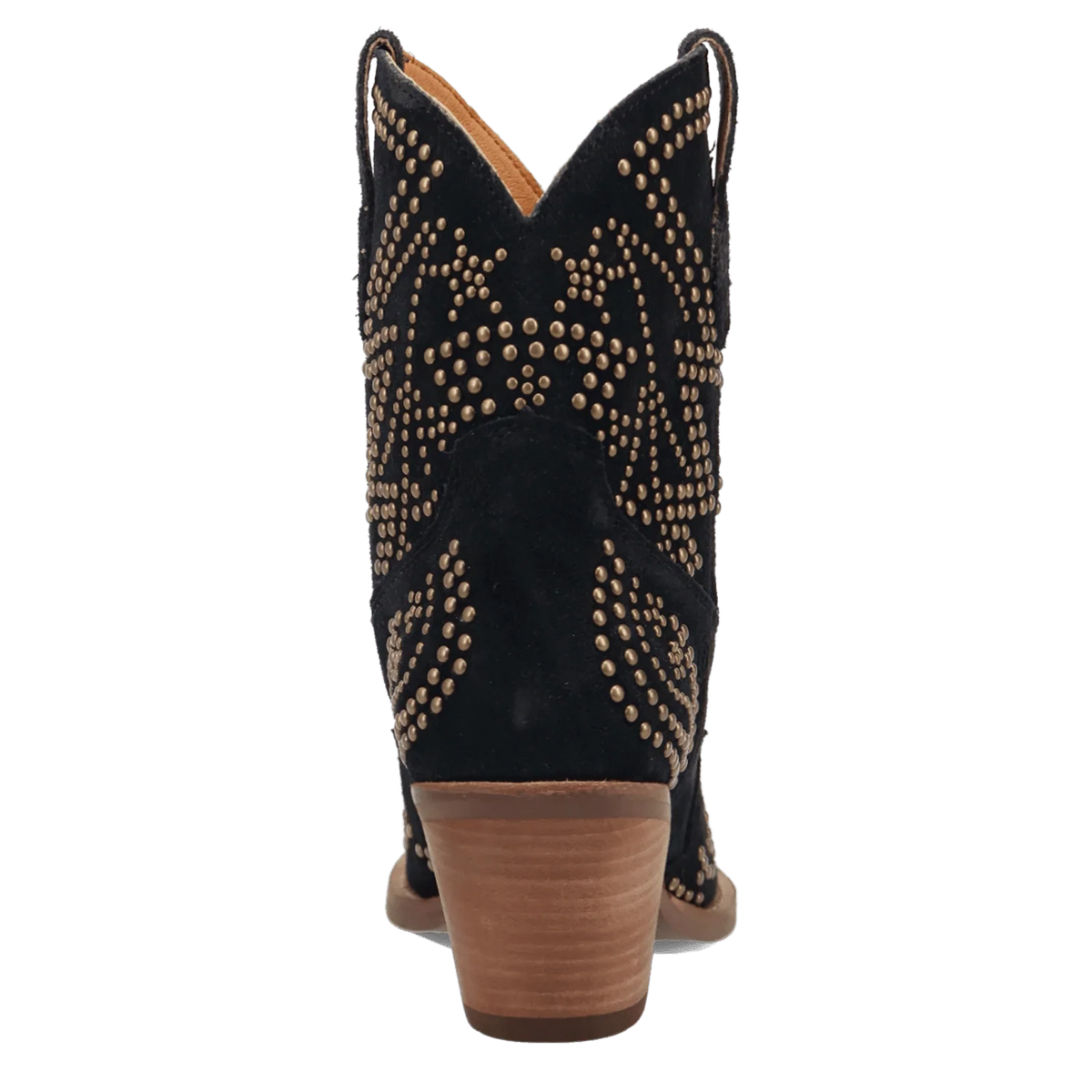 Dingo Women's Seein' Start Suede Leather Bootie in Black