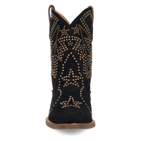 Dingo Women's Seein' Start Suede Leather Bootie in Black