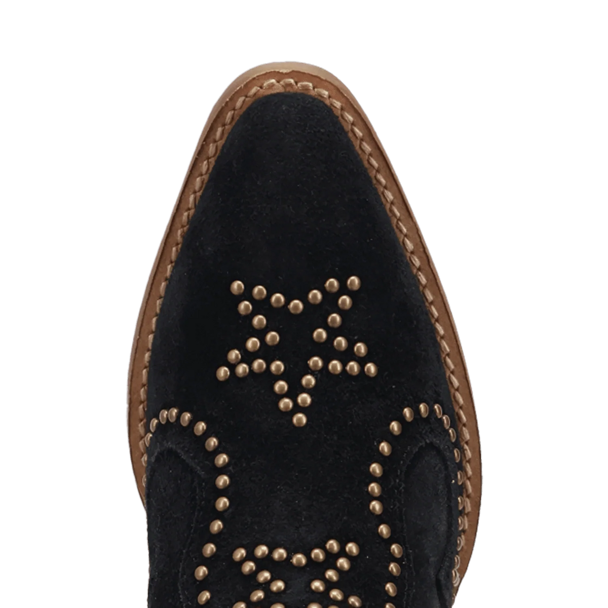 Dingo Women's Seein' Start Suede Leather Bootie in Black