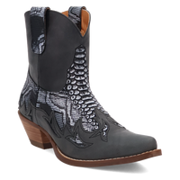 Dingo Women's Cobra Kiss Leather Bootie in Black