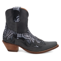 Dingo Women's Cobra Kiss Leather Bootie in Black