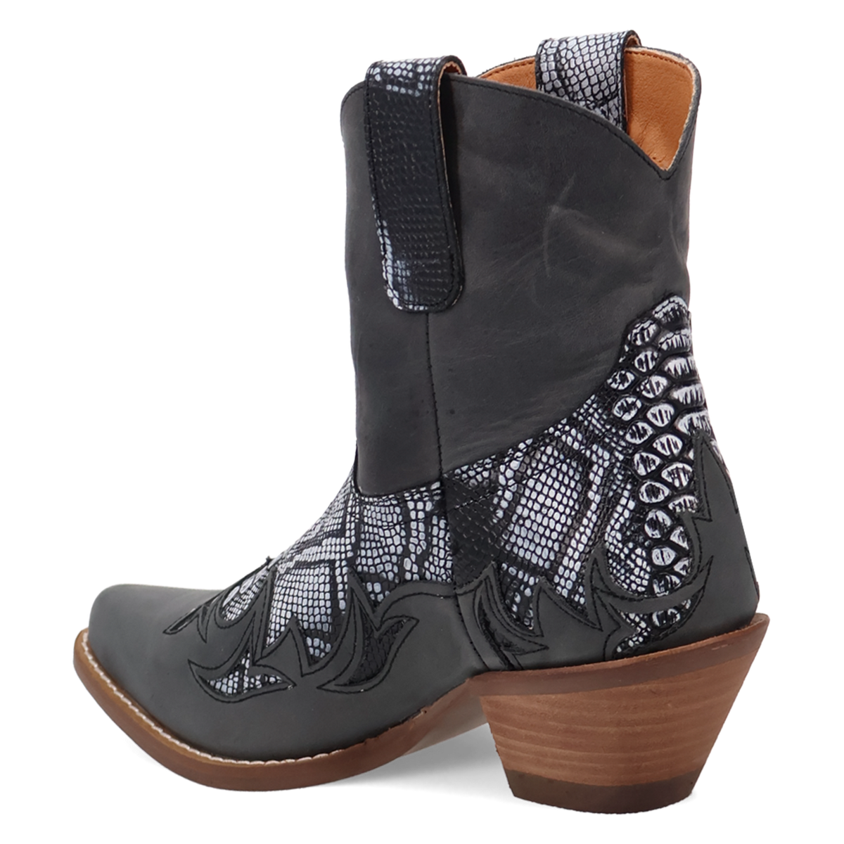 Dingo Women's Cobra Kiss Leather Bootie in Black