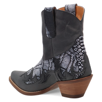 Dingo Women's Cobra Kiss Leather Bootie in Black