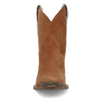 Dingo Women's Texas Charm Suede Leather Bootie in Camel