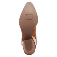 Dingo Women's Texas Charm Suede Leather Bootie in Camel