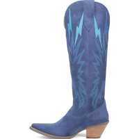 Dingo Women's Thunder Road Suede Boot in Blue