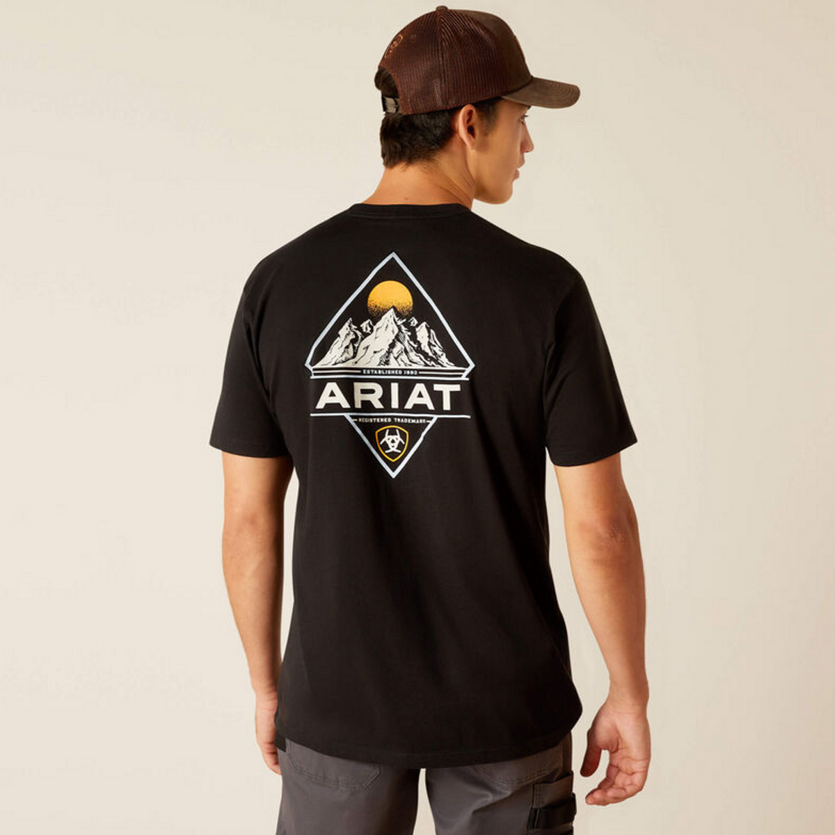 Ariat Men's Diamond Mountain T-Shirt in Black