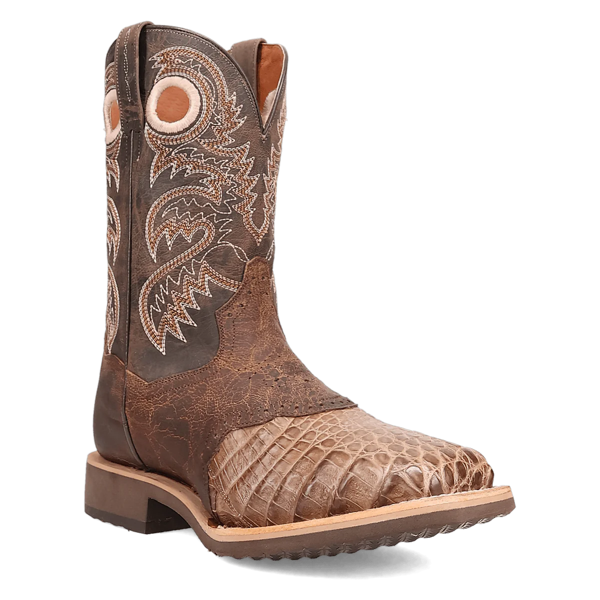 Dan Post Men's Egan Caiman Western Boot in Bay Apache