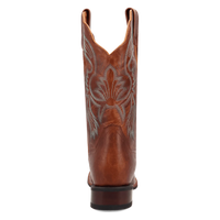 Dan Post Women's Lizzie Square Toe Boot in Brandy Brown
