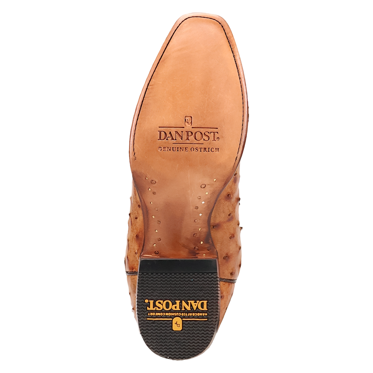Dan Post Men's Marco Full Quill Ostrich Boot in Saddle