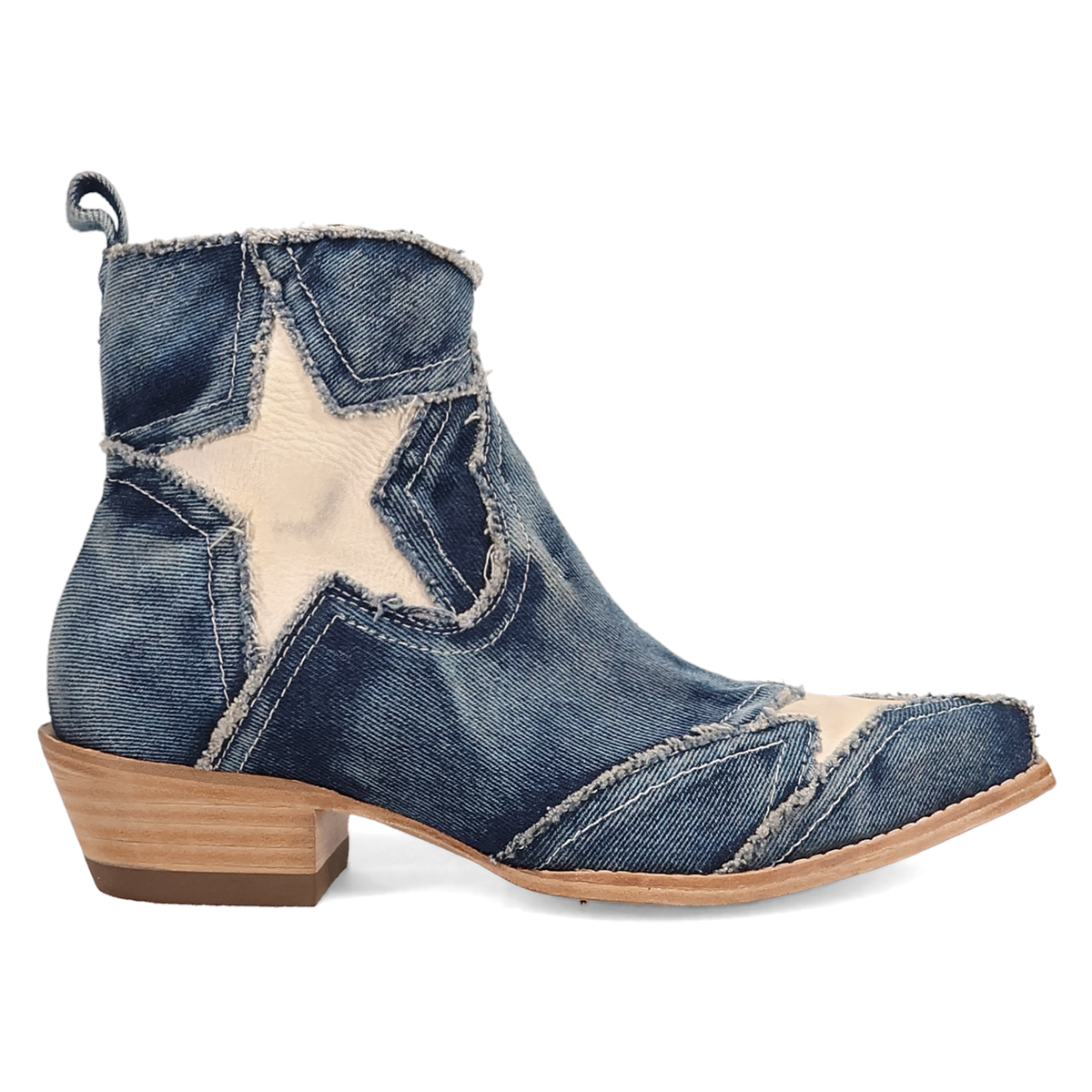 Dan Post Women's Stardust Denim Bootie in Blue