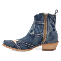 Dan Post Women's Stardust Denim Bootie in Blue