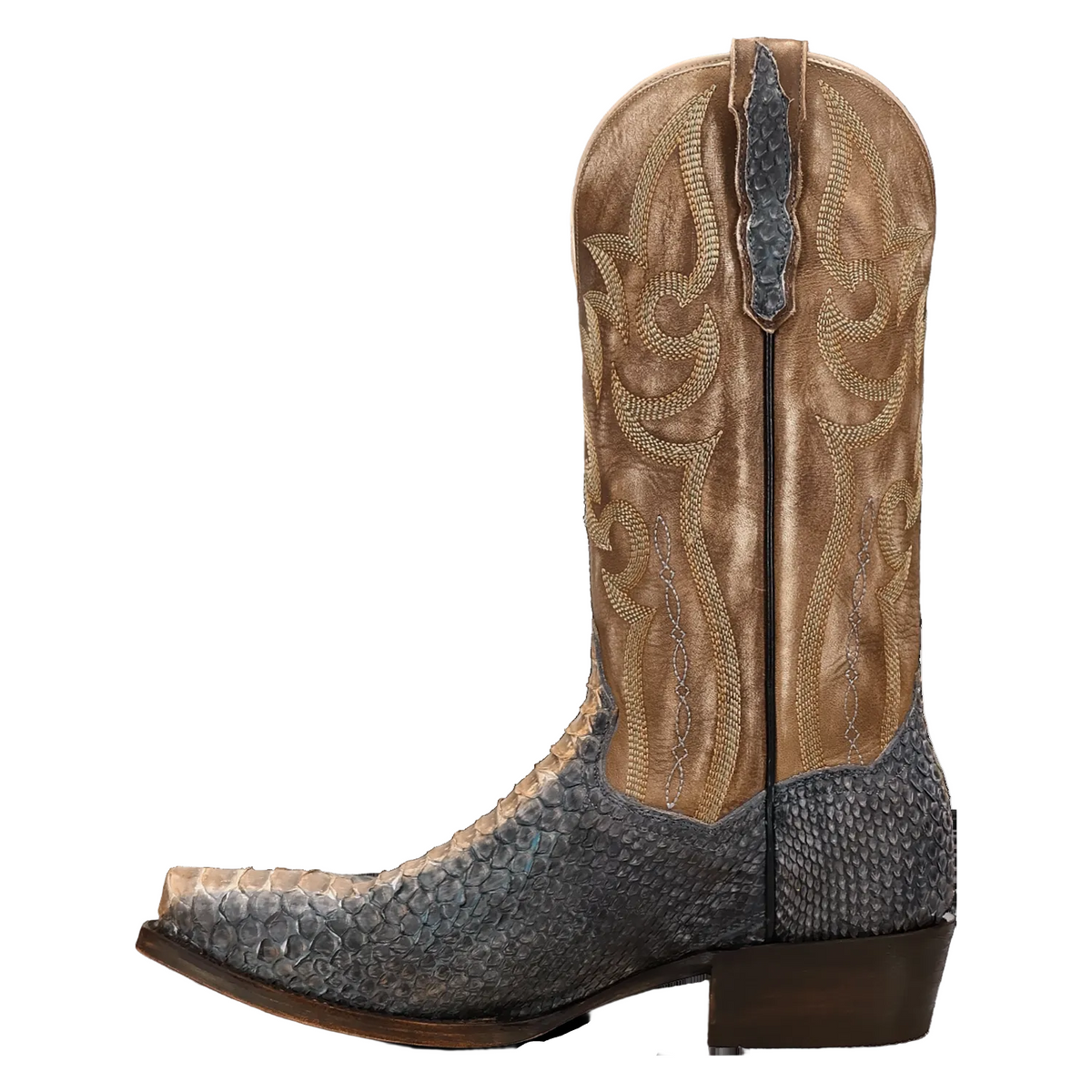 Dan Post Men's Stryker Python Snip Toe Boot in Grey