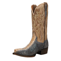 Dan Post Men's Stryker Python Snip Toe Boot in Grey
