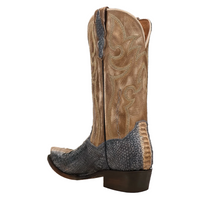 Dan Post Men's Stryker Python Snip Toe Boot in Grey