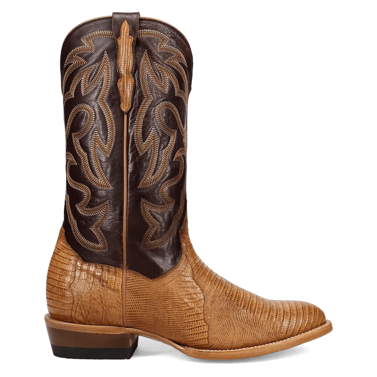 Dan Post Men's Spurline Teju Lizard Boot in Honey