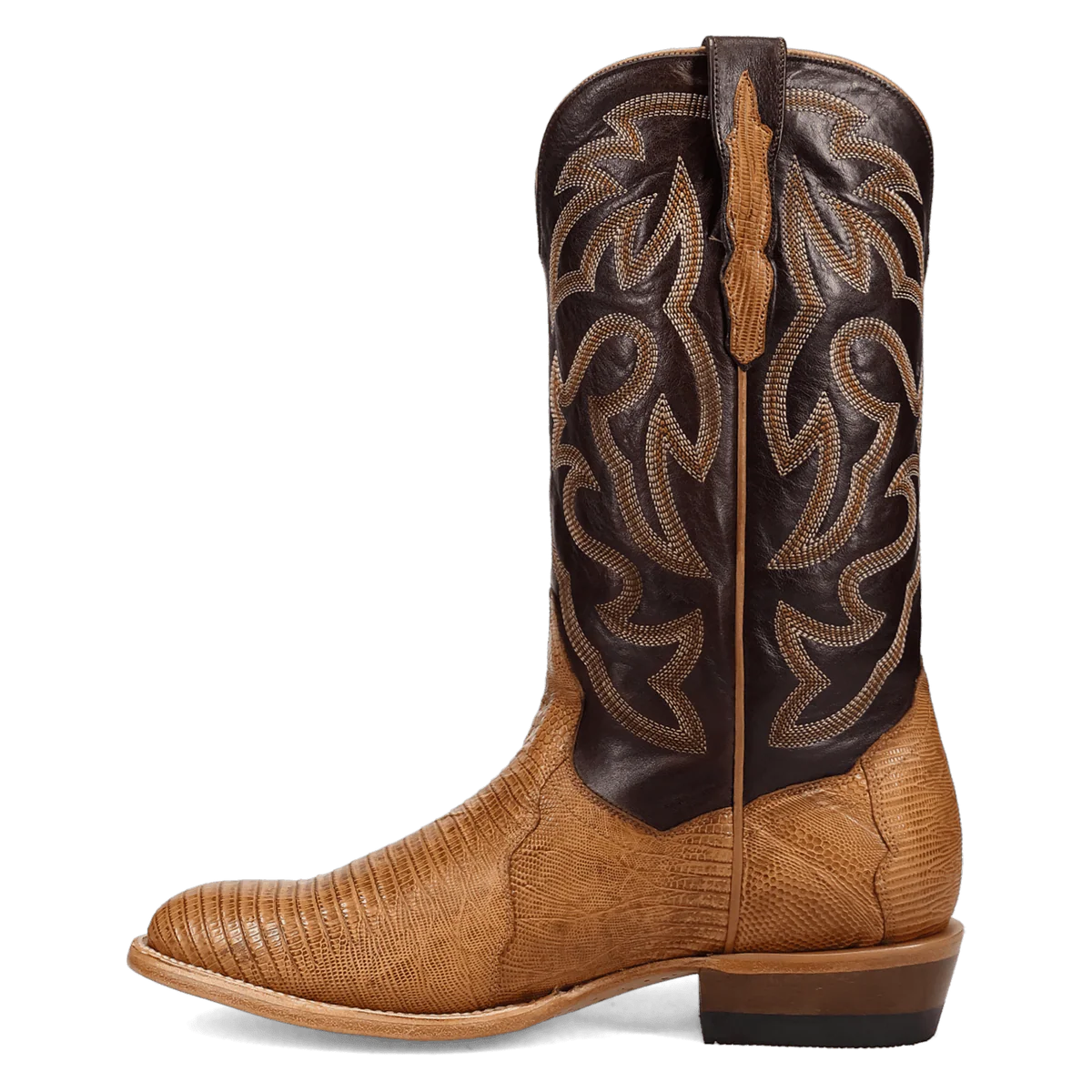 Dan Post Men's Spurline Teju Lizard Boot in Honey