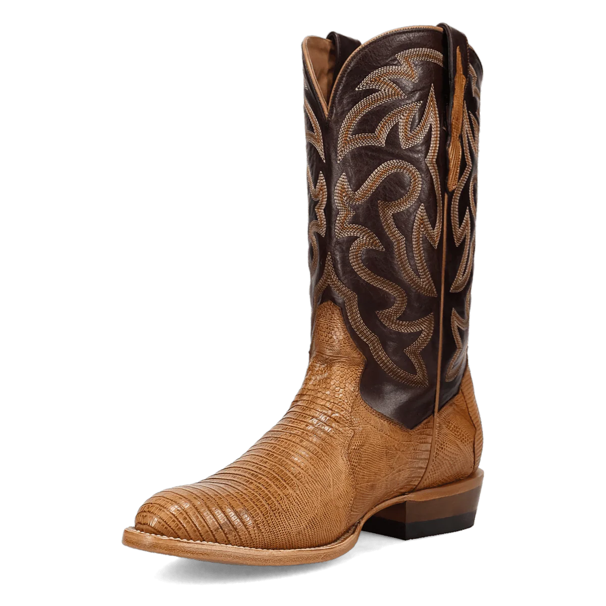 Dan Post Men's Spurline Teju Lizard Boot in Honey