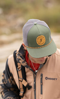 Hooey "Spur" Trucker Hat in Olive & Grey