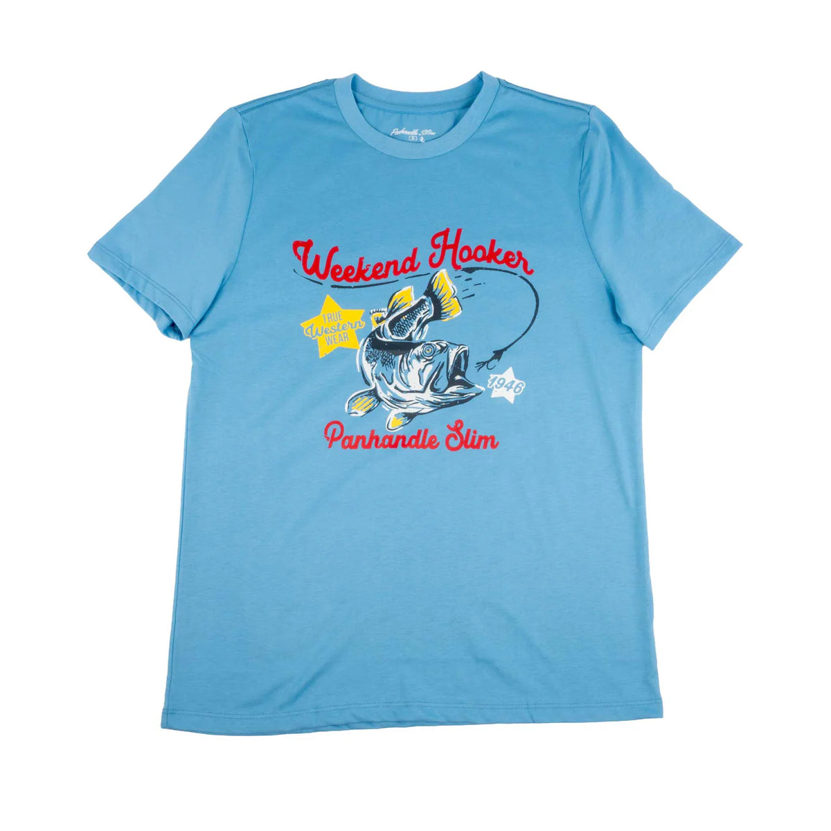 Panhandle Slim Unisex Graphic T-Shirt in Sky Blue