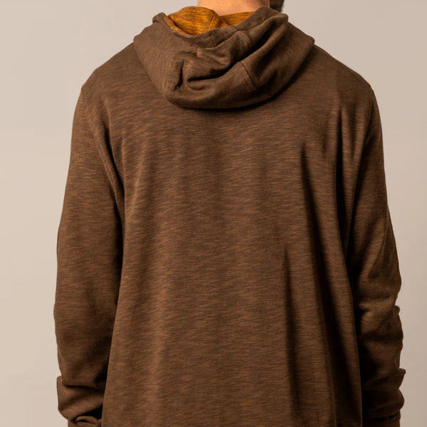 Kimes Ranch Men's Durham Hoodie in Heather Brown