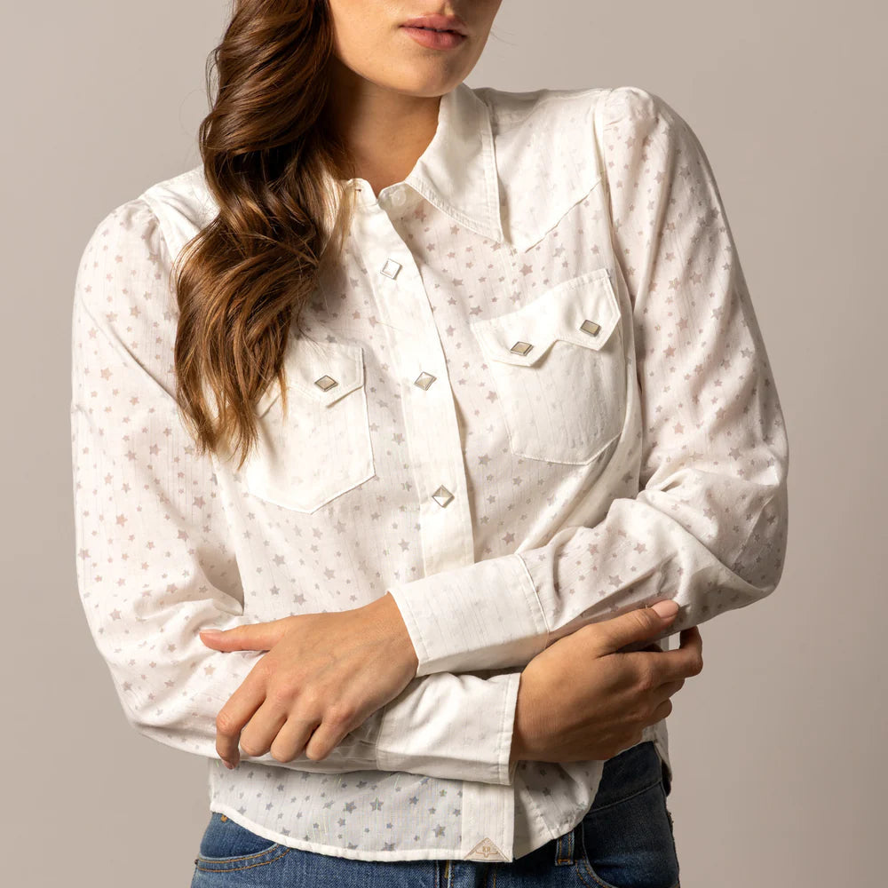 Kimes Ranch Women's L/S Etoile Western Snap Shirt in Pristine