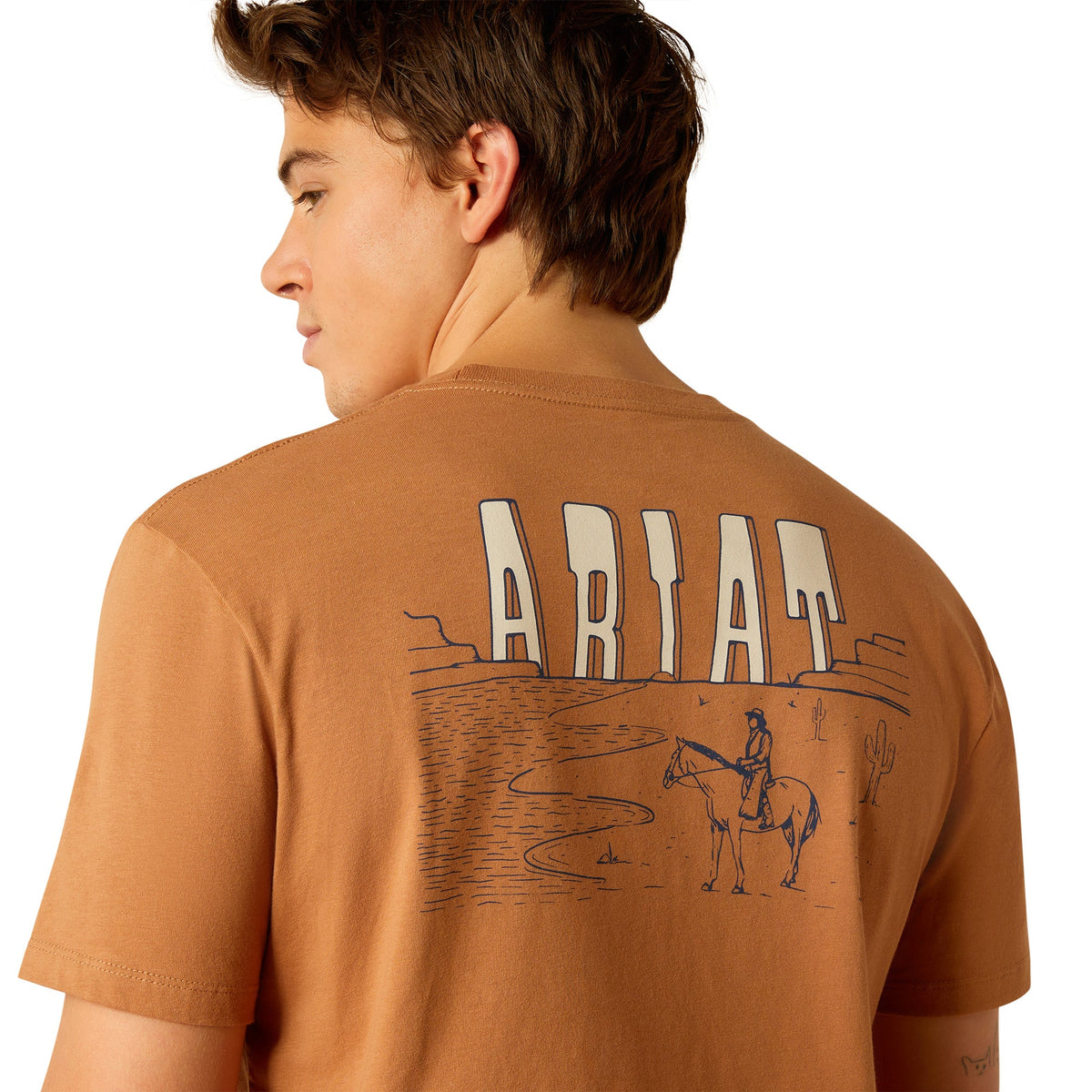 Ariat Men's Horizon Oasis Graphic T-Shirt in Chipmunk