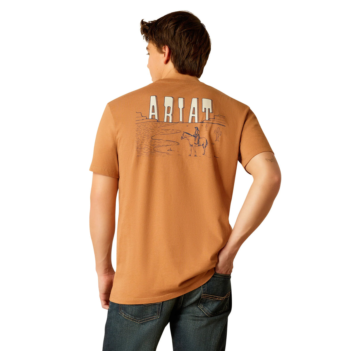 Ariat Men's Horizon Oasis Graphic T-Shirt in Chipmunk