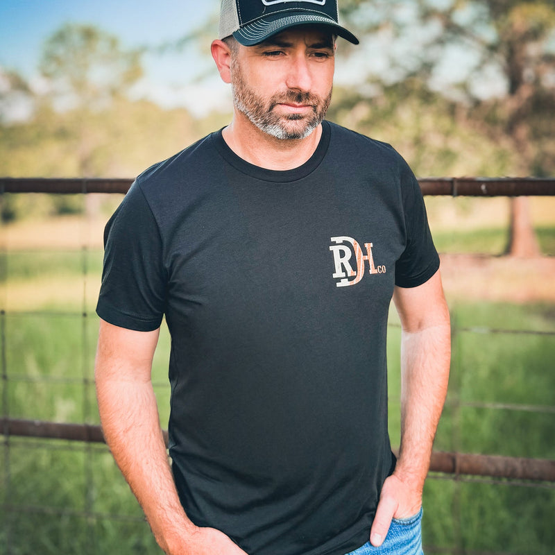 Red Dirt Hat Co. Smoked T-Shirt in Black