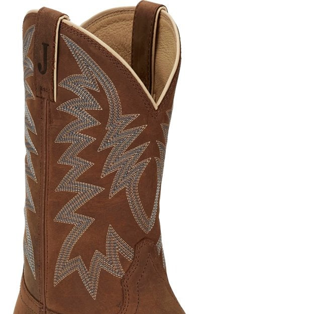 Justin Men\'s Brown 11D NWT Big Bucks Western Cowboy Leather Riding Work Boots Justin Big Bucks 11 main image 4