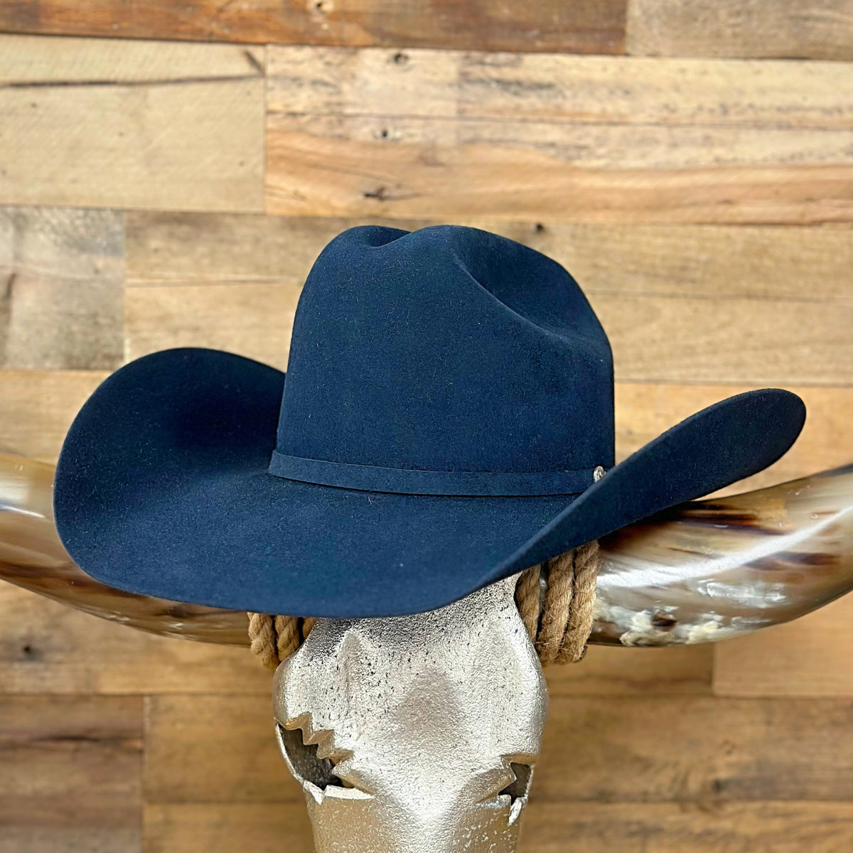 Stetson Pagosa 6X Fur Felt Cowboy Hat in Navy