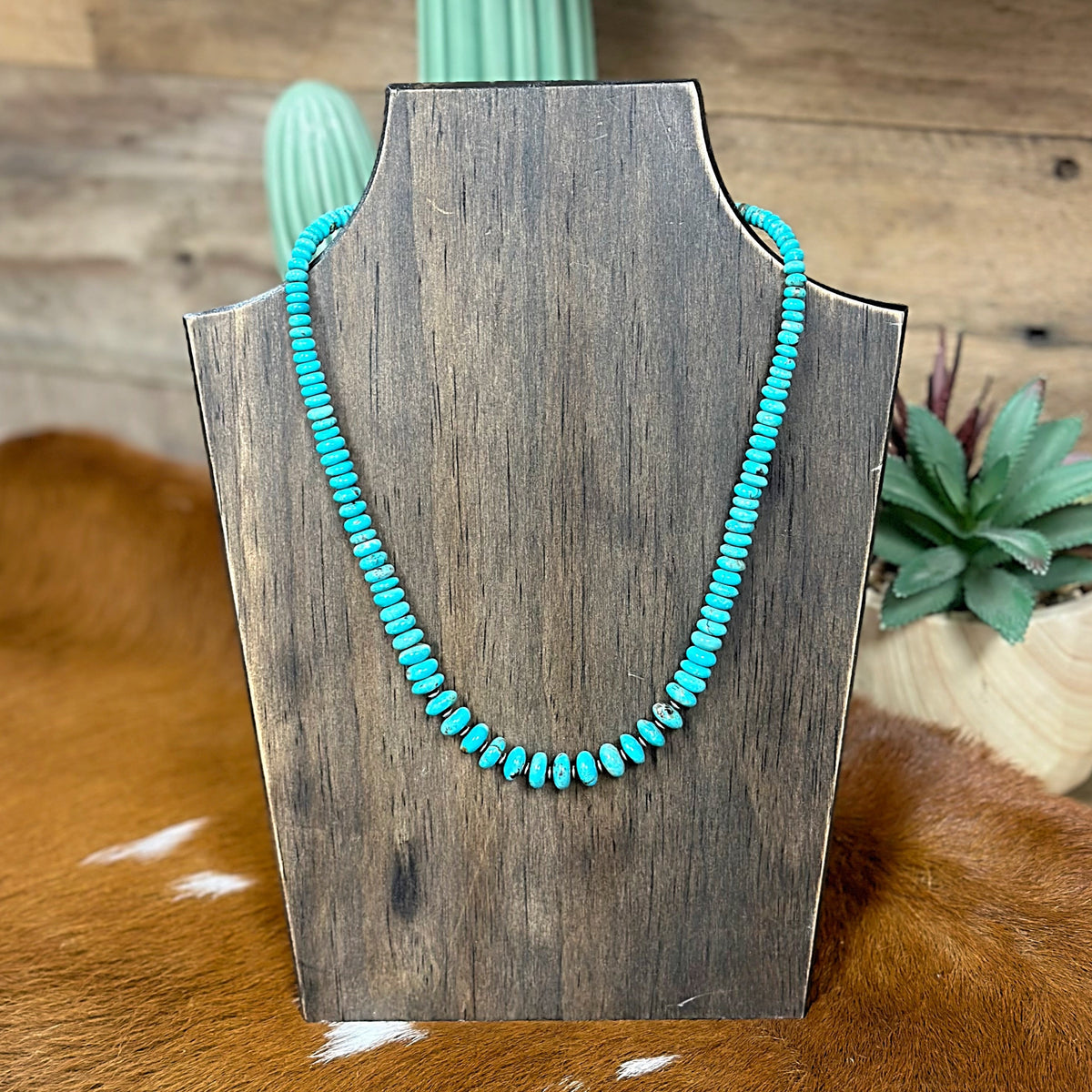 Graduated Turquoise Statement Necklace