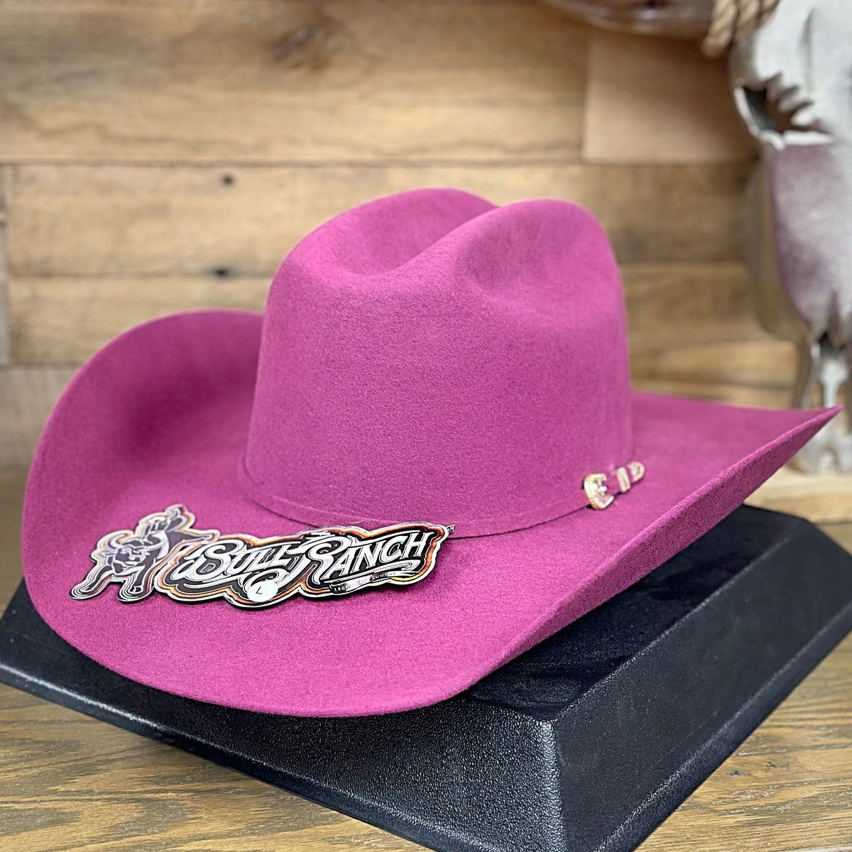 Bull Ranch Women's Vid Purple Wool Felt Hat