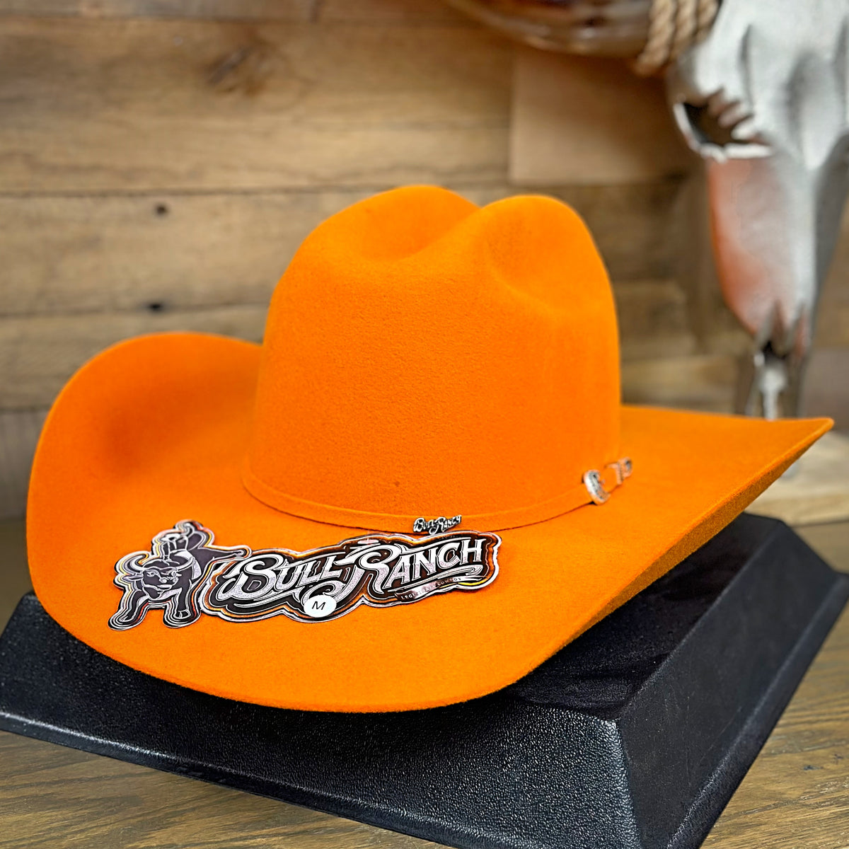 Bull Ranch Women's Sunset Orange Wool Felt Hat