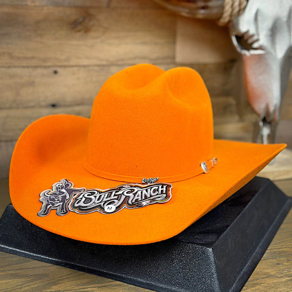 7841 Orange Cowboy Hats For Men & Women With Western Hat Bands, Ideal Western Cowboy Burnt Orange Suede Hat - Americana – Camelia  main image 3