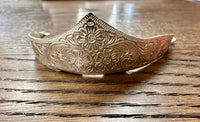 Engraved Silver Heel Cap