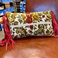 The Hell I Won't Cowhide Throw Pillow With Fringe