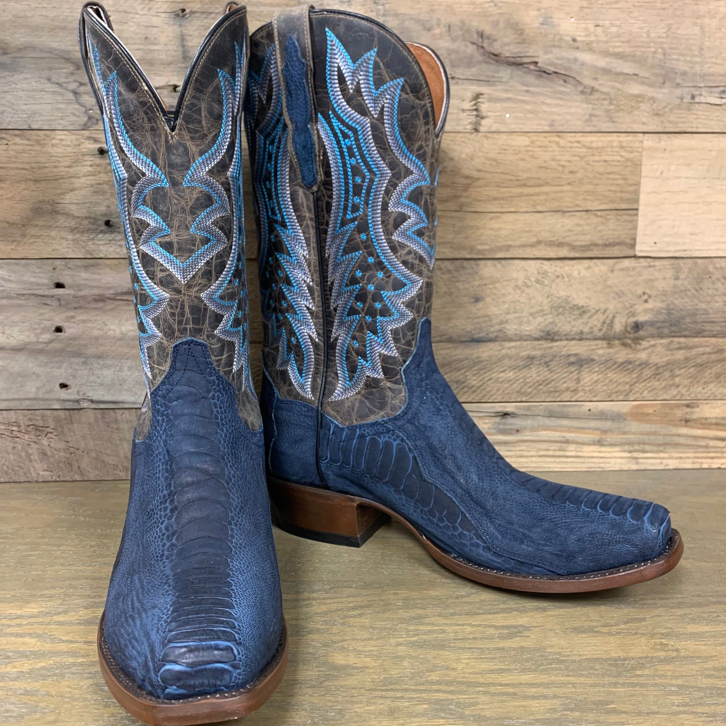 Blue country boots hotsell