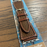 Nocona Brown Leather Inlay Watch Band