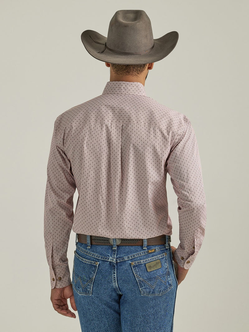 Wrangler George Strait Collection Men's One Pocket Long Sleeve Button Up