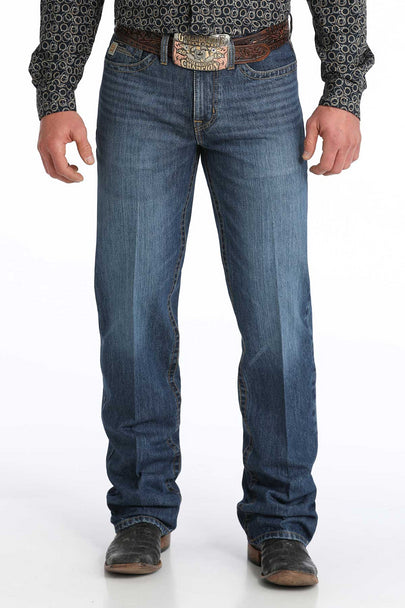 Cinch Men's Grant Relaxed Fit Bootcut Jean in Medium Stonewash