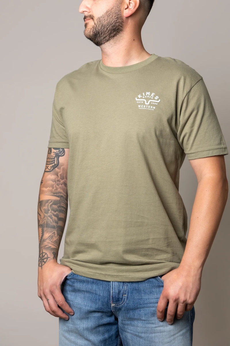 Kimes Ranch Grandview T-Shirt in Light Olive