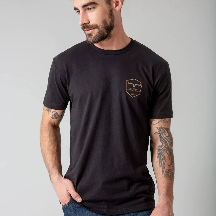 Kimes Ranch Shielded Trucker Black Graphic T-Shirt