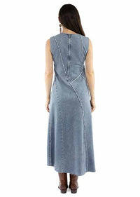 Scully Honey Creek Women's A-Line Maxi Dress in Light Blue