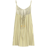 Hooey Women's Paraiso Spaghetti Strap Dress in Cream/Stripe