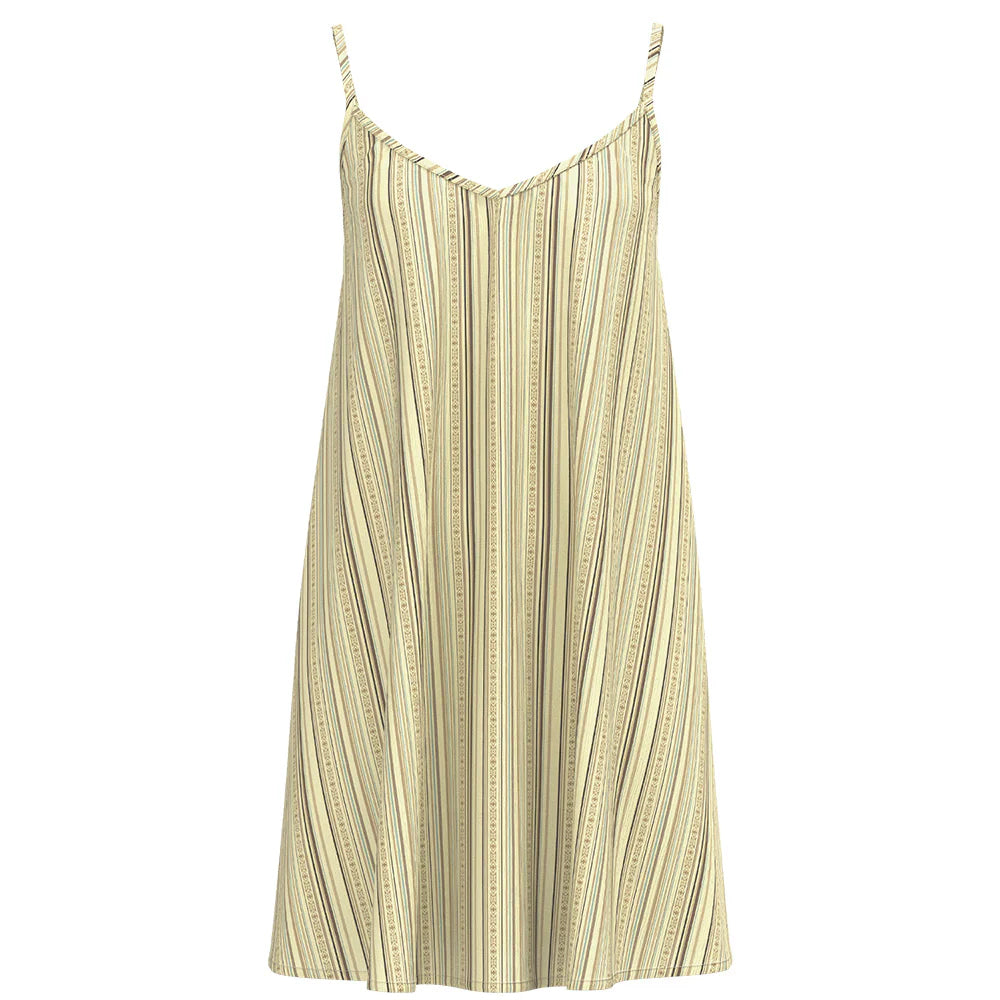 Hooey Women's Paraiso Spaghetti Strap Dress in Cream/Stripe