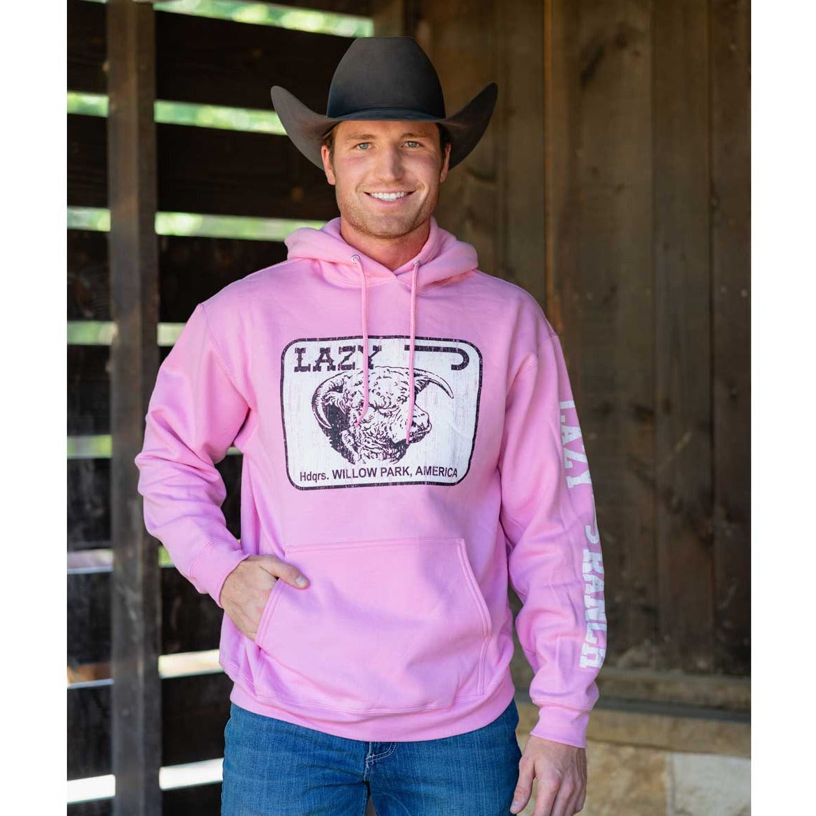 Lazy J Ranch Wear Willow Park Hoodie In Pink