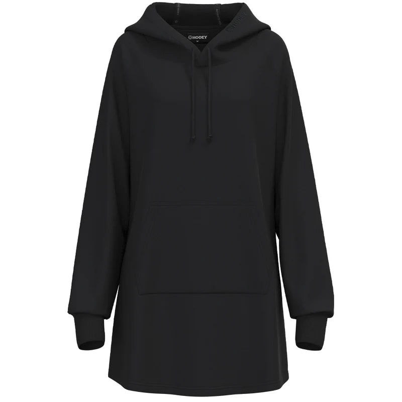 Hooey Women's Corpus Hoodie Dress in Black